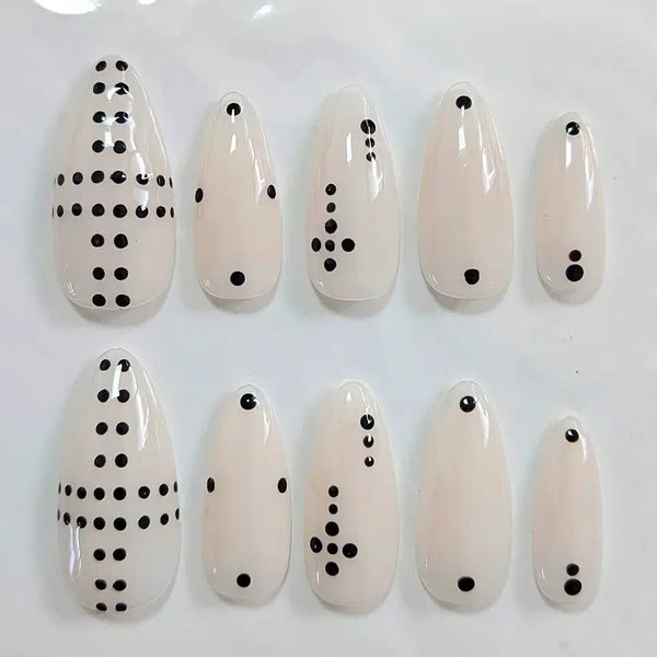 [BUNJANG] Handmade Nail Tips - Cross Dot Design / 선착1명[십자가 도트_수제네일팁] #상점소개글 필독 :)
