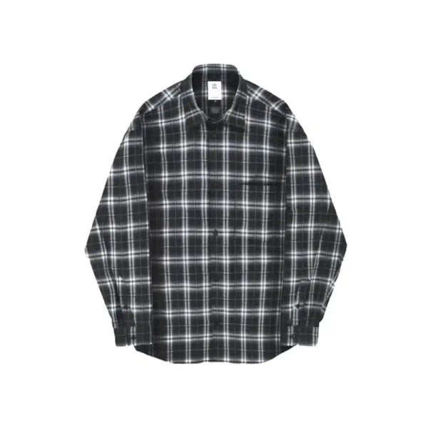 [BUNJANG] Poleriter Loose Checkered Shirt Black White / [2]폴리테루 루즈드 체크셔츠 블랙 화이트