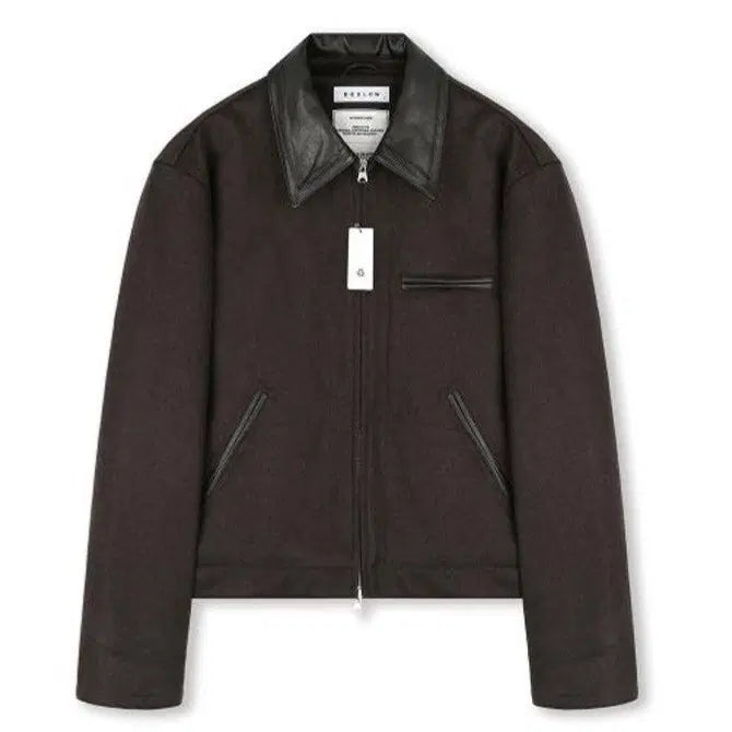 [BUNJANG] Beslow Cashmere Work Jacket Brown / L) 비슬로우 캐시미어 워크자켓 브라운