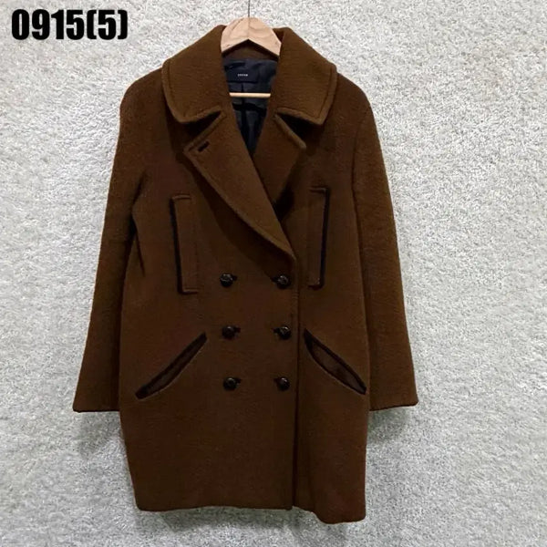 [BUNJANG] System Women's Double-Button Brown Coat / System 시스템 여자 코트 9/15