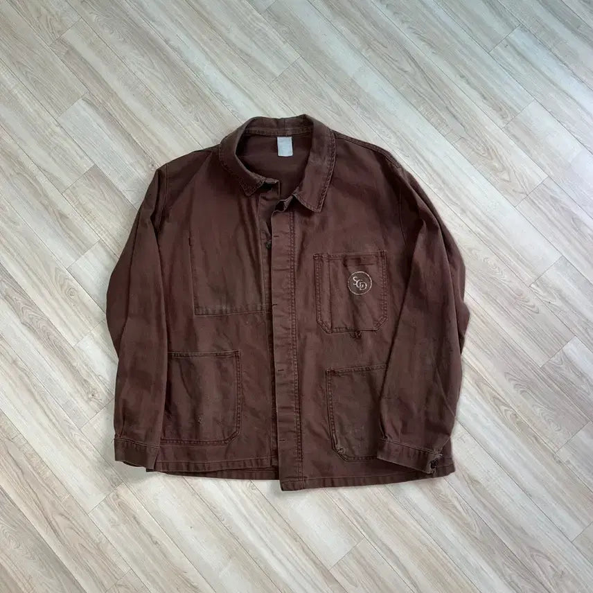 [BUNJANG] 70s French Work Jacket Brown XL / 70s Frech work jacket (XL)