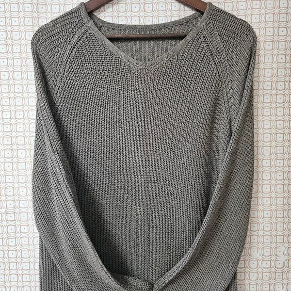 [BUNJANG] Knit V-Neck Sweater / 니트 브이넥 스웨터