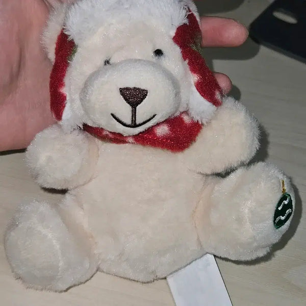 [BUNJANG] Christmas Bear Ornament with Winter Earmuff Hat / 겨울 귀도리 모자 곰돌이 크리스마스 오너먼트