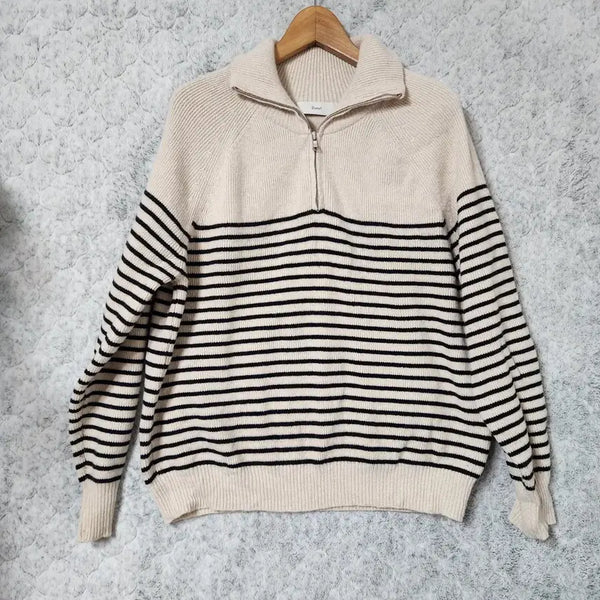 [BUNJANG] Dunst Half-Zip Knit Sweater (Size M) / K116 [M] Dunst 반집업 니트