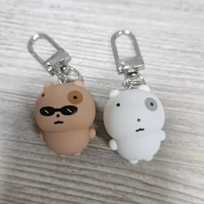 [BUNJANG] Nunnmeong Cat Figure Keyring Set / 눈멍냥이 피규어 키링 (눈멍이 세트)