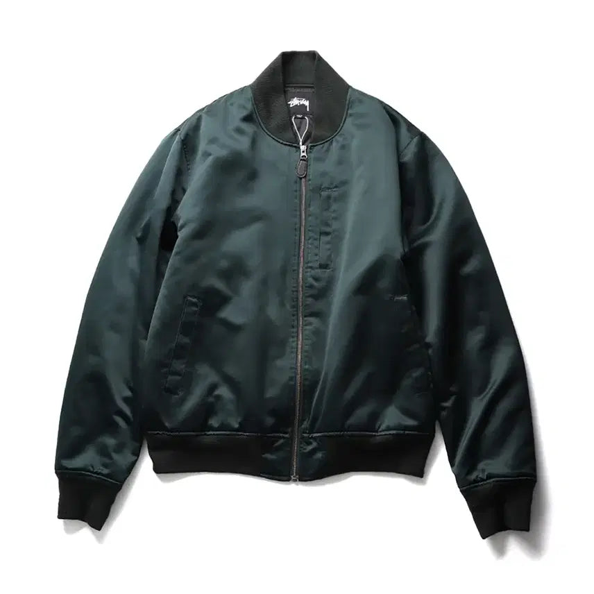 [BUNJANG] Stussy Emory Satin Bomber Jacket / STUSSY Emory Satin Bomber Jacket