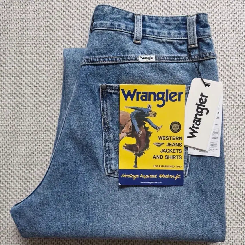[BUNJANG] Wrangler Washed Denim Pants 34 / 랭글러 워시드 데님 팬츠 34