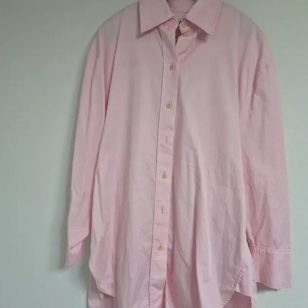 [BUNJANG] COS Oversized Long Shirt Pink / 코스 오버핏 롱 셔츠 핑크