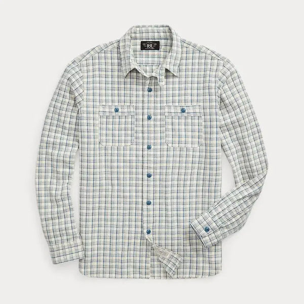 [BUNJANG] RRL Plaid Woven Workshirt Size S / RRL 더블알엘 플래드 우븐 워크셔츠