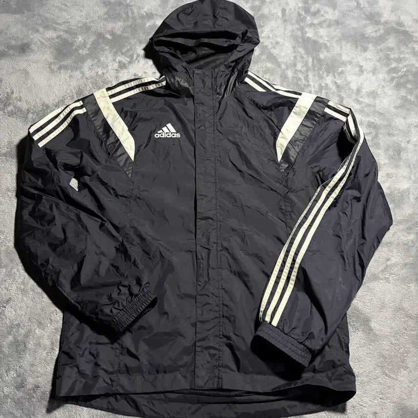 [BUNJANG] Adidas Hooded Windbreaker Jacket / 아디다스 후드 바람막이