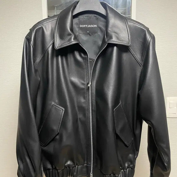 [BUNJANG] Dope Jasons Oversized Lambskin Bomber Jacket XL / (XL) 도프제이슨 오버핏 램스킨 보머 자켓 새상품