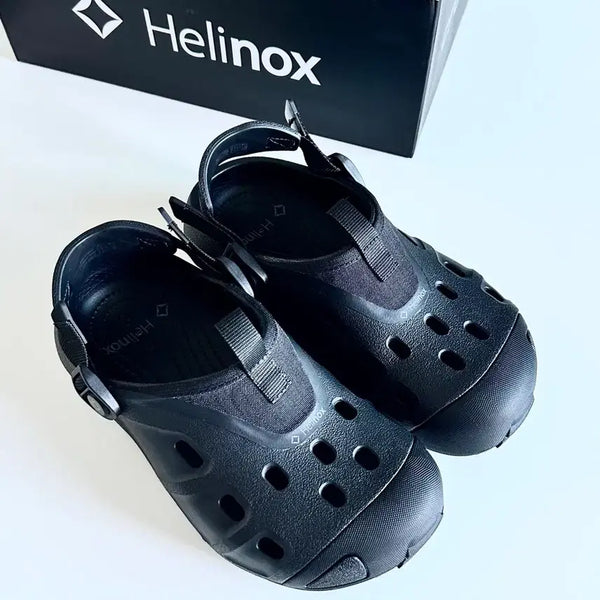 [BUNJANG] Crocs x Helinox Quick Trail Clogs Black / 크록스 X 헬리녹스 퀵 트레일 클로그 블랙 230
