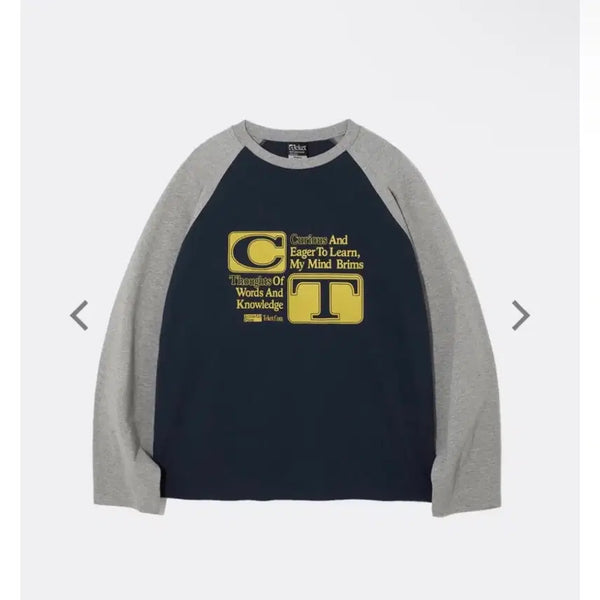 [BUNJANG] T-Shirt L Navy Long Sleeve / 새제품 테켓 나그랑 롱슬리브 긴팔 티셔츠 L
