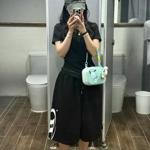 [BUNJANG] Born to Win Bermuda Shorts Black Size 1 / 본투윈 버뮤다 팬츠 1사이즈