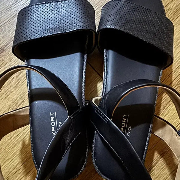 [BUNJANG] Rockport Women's Black Sandals / 락포트 여성 샌들 검정색