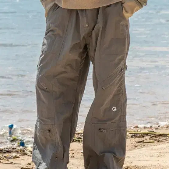 [BUNJANG] Glack Parachute Pants Gray XL / 글랙 파라슈트 팬츠 그레이 XL 미개봉