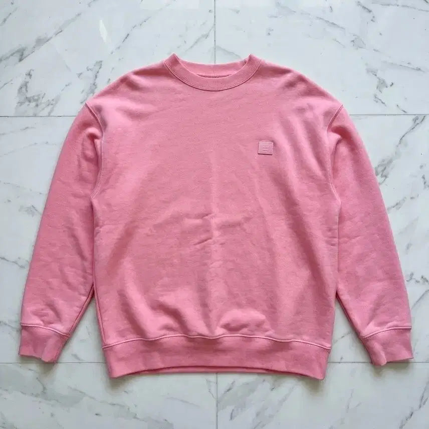 [BUNJANG] Acne Studios Face Sweatshirt Pink / [정품]아크네 스튜디오 페이스 스웻셔츠 핑크 맨투맨