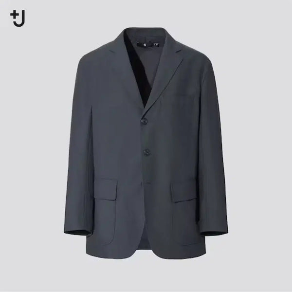 [BUNJANG] Uniqlo +J Wool-Blend Oversized Jacket Dark Grey / [2XL] 유니클로 J+ 울블렌드 오버사이즈 재킷 다크그레이