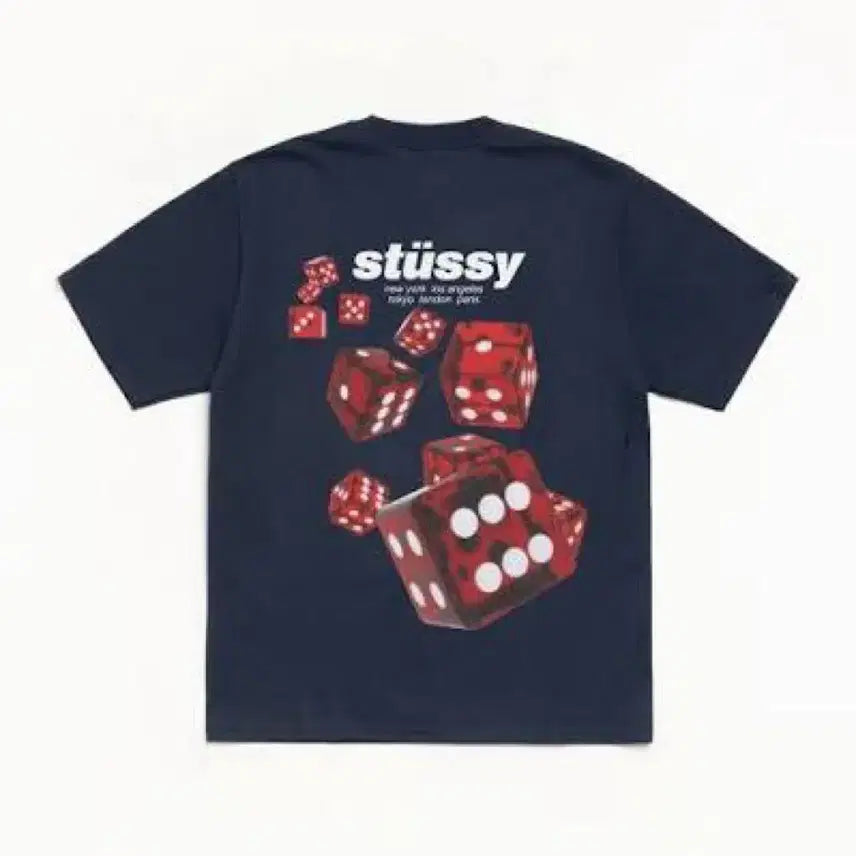 [BUNJANG] Stussy Rollers T-Shirt Navy XL / [XL] 스투시 롤러스 티셔츠 네이비 XL