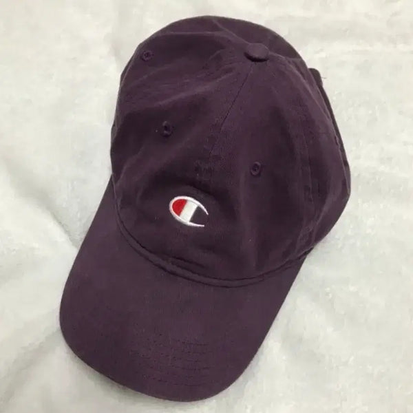 [BUNJANG] Champion Purple Ball Cap Hat / 챔피온 퍼플 볼캡 모자