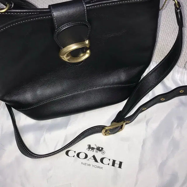 [BUNJANG] Coach Tally Bucket Bag Black / [Coach] 코치 탈리 버킷백 / 블랙, 금장