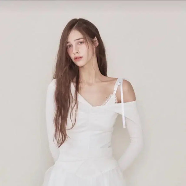 [BUNJANG] Not Your Roses Bunny Top Set Ivory / 낫유어로즈 버니탑 세트 아이보리