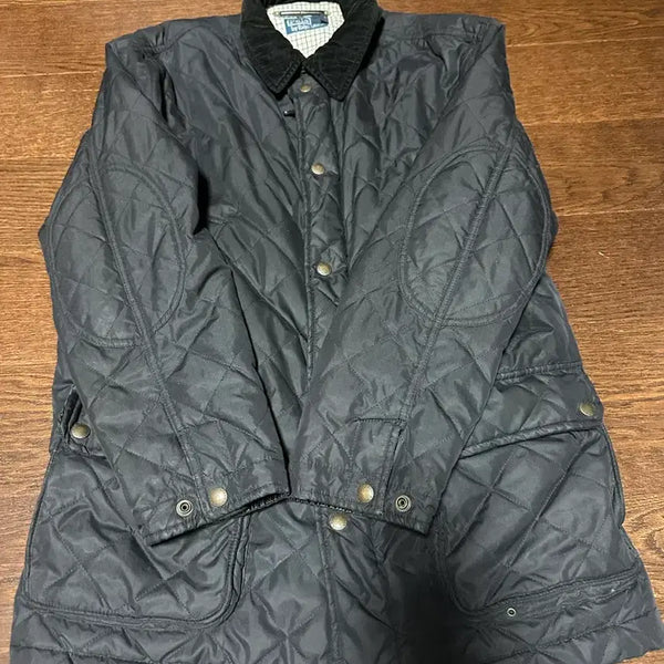 [BUNJANG] Polo Ralph Lauren Quilted Jacket Black / 폴로 랄프로렌 퀼팅 자켓 블랙