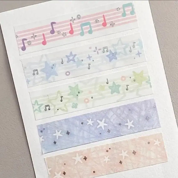 [BUNJANG] Shuromdan Silver Foil Washi Tape Set / 슈롬단 은박마테세트 마테띵 마테컷
