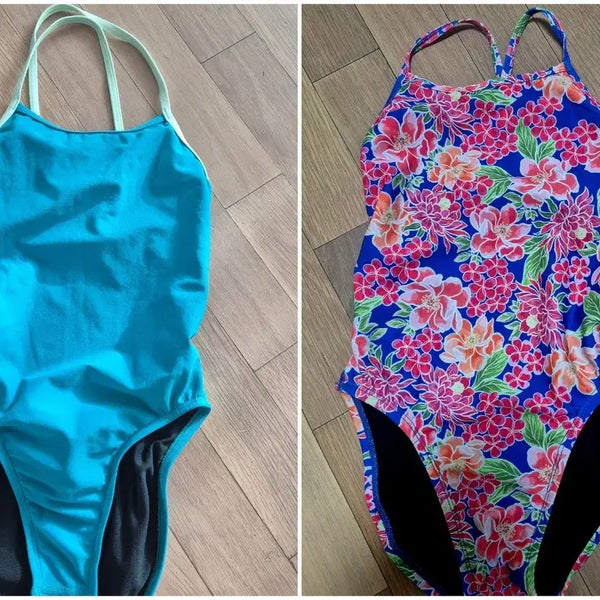 [BUNJANG] Jolin Swimsuit Contrast Electric Bloom Set / 졸린 수영복 브랜든 2개(26)