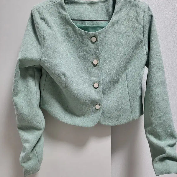 [BUNJANG] Shirred Sleeve Tweed Jacket / 팔소매 셔링 트위드자켓