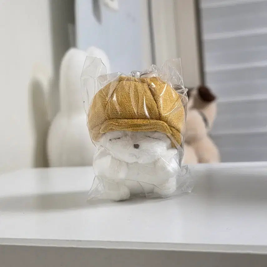 [BUNJANG] Marshmallow Hat Plush Keychain - Premium Quality / 예쁜개체) 마시마로 모자 인형키링