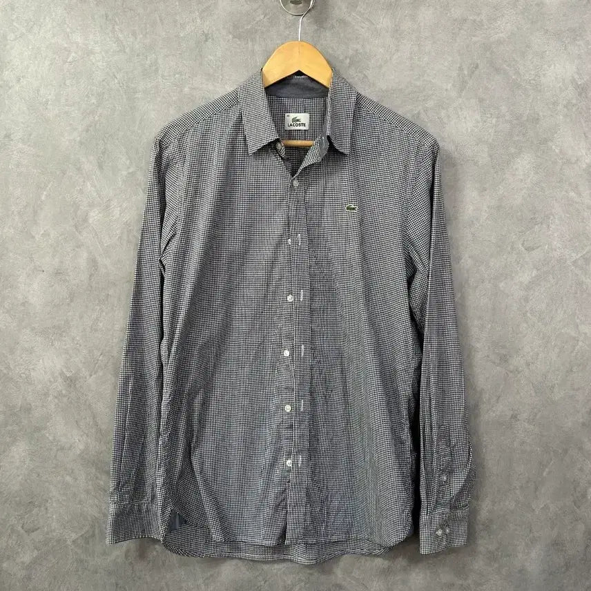 [BUNJANG] Lacoste Checkered Shirt Size 100 / 라코스테 체크 남방 셔츠 100사이즈