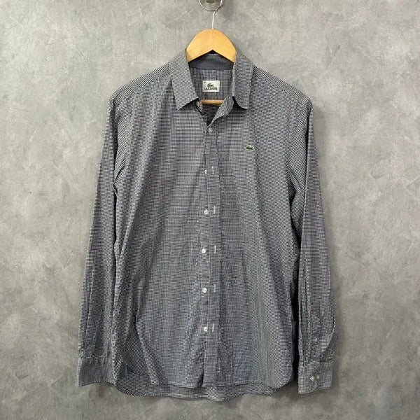 [BUNJANG] Lacoste Checkered Shirt Size 100 / 라코스테 체크 남방 셔츠 100사이즈