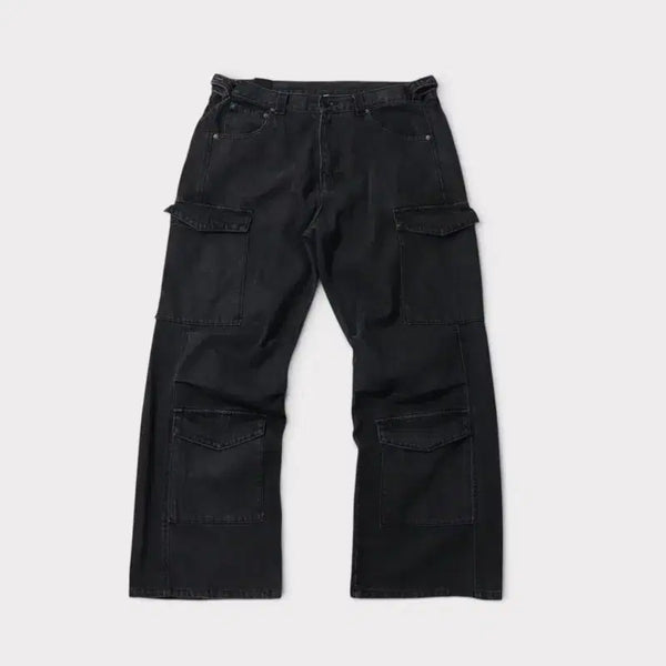 [BUNJANG] Noir Utility Cargo Wide Denim Pants / [52]노이어 유틸리티 카고 와이드 데님 팬츠