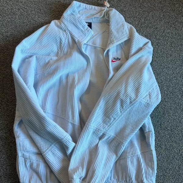 [BUNJANG] Nike Corduroy Zip-Up Sky Blue / 나이키 코듀로이 집업 스카이블루