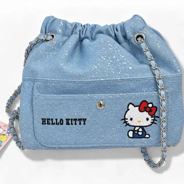 [BUNJANG] Hello Kitty Drawstring Shoulder Bag / 헬로키티 복조리백 숄더백