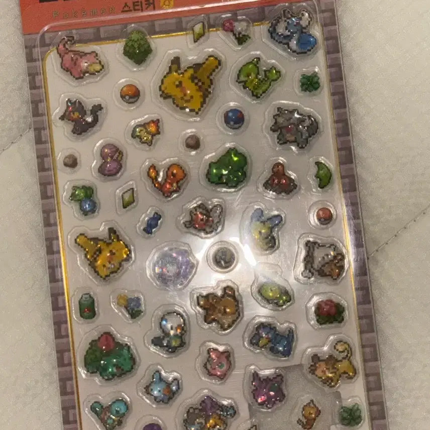[BUNJANG] Pokemon Pixel Bongbong Sticker 3D Sticker / 포켓몬 픽셀 봉봉스티커 3D 스티커