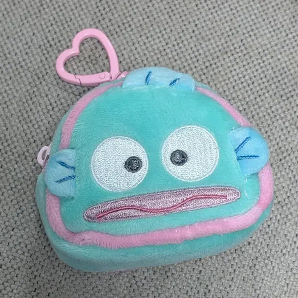 [BUNJANG] Sanrio Hangyodon Mini Triangular Pouch with Keyring / 산리오 한교동 미니 삼각 파우치 키링