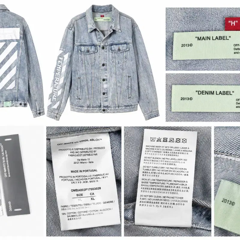 [BUNJANG] Off-White 2013 Temperature Denim Jacket XL Virgil Abloh / 오프화이트 2013 TEMPERATURE 데님자켓 XL 비르질 아블로