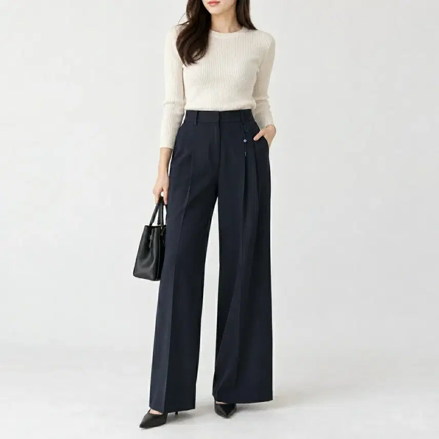 [BUNJANG] Laurel Slacks Navy / [27]라우렐 슬랙스