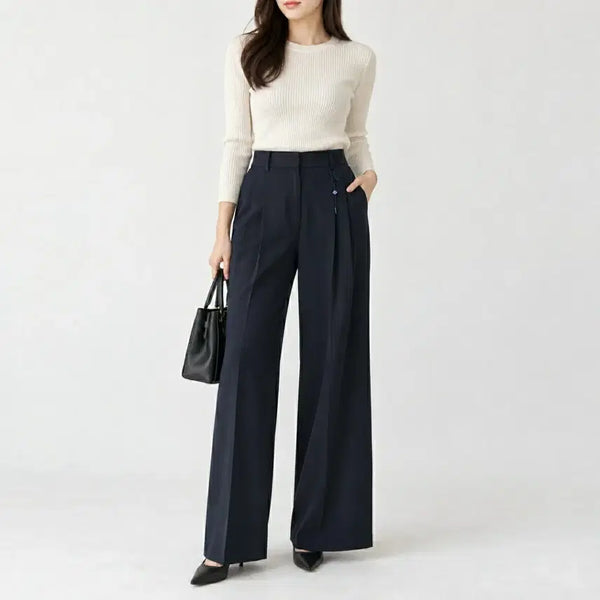 [BUNJANG] Laurel Slacks Navy / [27]라우렐 슬랙스
