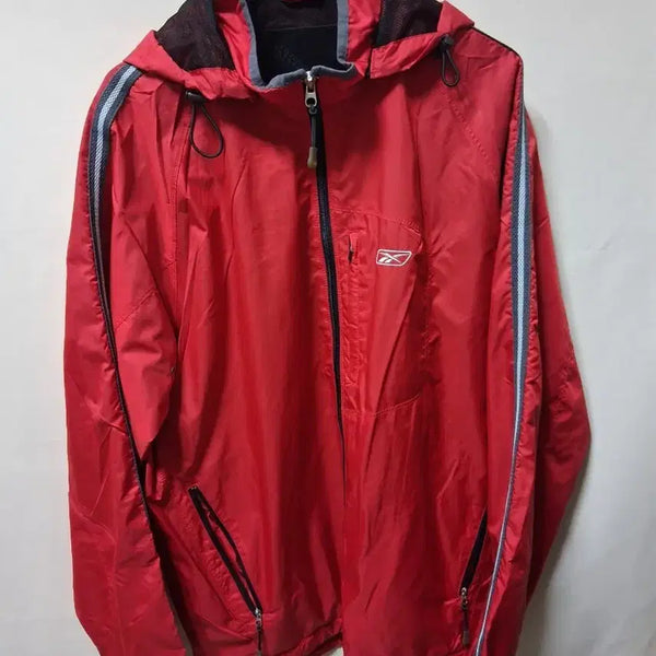 [BUNJANG] Reebok Windbreaker Jumper Red Size 105 / 리복 바람막이 점퍼 레드 105