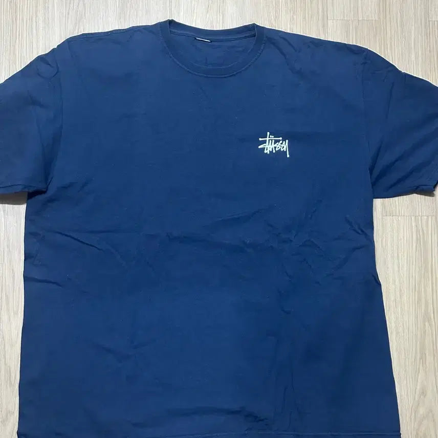 [BUNJANG] Stussy Basic Logo T-Shirt Navy XXL / 스투시 베이직 로고 반팔 네이비 XXL