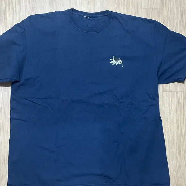 [BUNJANG] Stussy Basic Logo T-Shirt Navy XXL / 스투시 베이직 로고 반팔 네이비 XXL