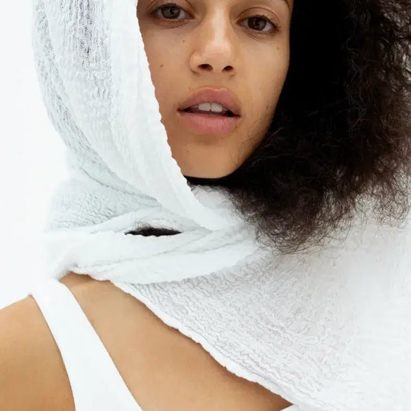 [BUNJANG] Gabi Fabrics Shash Scarf White / Gabi fabrics shash scarf 가비패브릭 화이트
