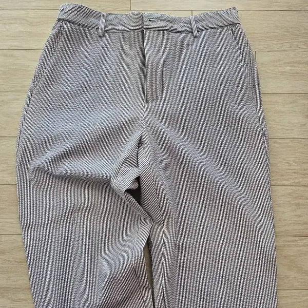 [BUNJANG] 8 Seconds Striped 8/10 Length Pants / 에잇세컨즈  스트라이프 패턴 8부 바지