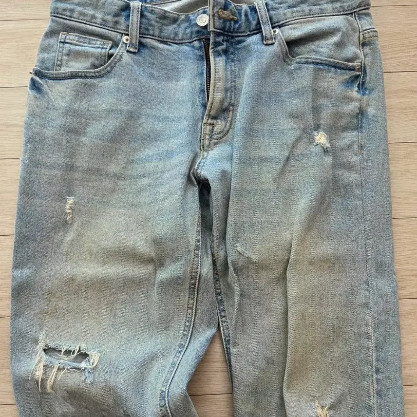 [BUNJANG] TOPTEN Washed Denim Pants (9/10 Length) / 탑텐 워싱  데님 팬츠 9부