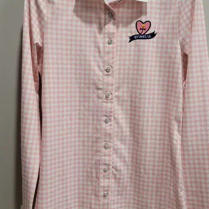 [BUNJANG] Castelbajac Women's Pink Check Shirt / 까스텔바작 여성 핑크 체크 셔츠