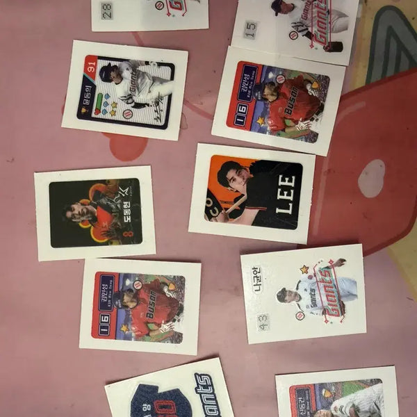 [BUNJANG] Seven-Eleven Baseball Player Sticker Bundle Set / 일괄) 세븐일레븐 야구선수 띠부씰 스티커