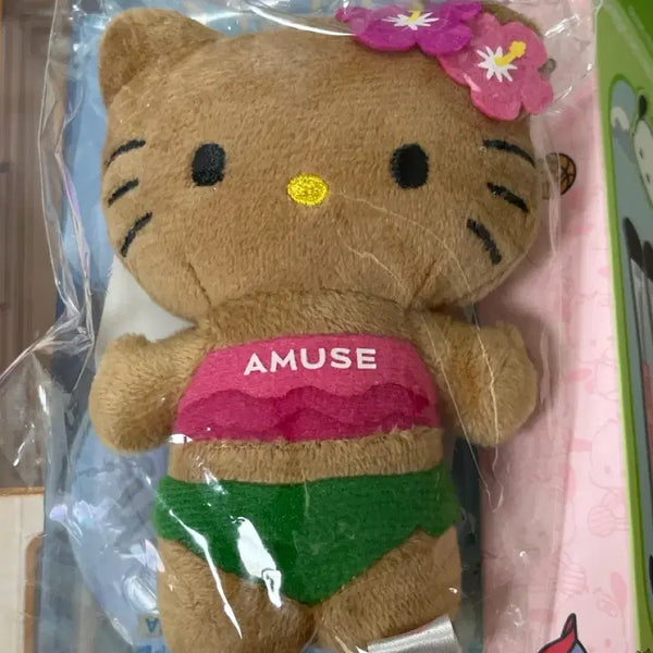 [BUNJANG] Amuse Tanning Hello Kitty Doll Keyring (Sealed) / 미개봉) 어뮤즈 태닝 헬로키티 인형 키링